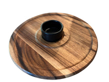 Load image into Gallery viewer, Acacia Wood Medium Chip &amp; Dip with Ceramic Bowl [Online Only]
