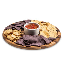 Load image into Gallery viewer, Acacia Wood Medium Chip &amp; Dip with Ceramic Bowl [Online Only]
