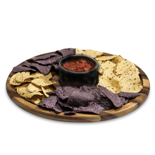 Load image into Gallery viewer, Acacia Wood Medium Chip &amp; Dip with Ceramic Bowl [Online Only]
