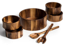 Load image into Gallery viewer, Large Salad Bowl with Servers and 4 Individuals [Online Only]
