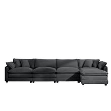 Load image into Gallery viewer, Modern Oversized Modular Cushion Sofa With Ottoman [Online Only]

