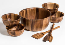 Load image into Gallery viewer, Large Salad Bowl with Servers and 4 Individuals [Online Only]
