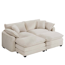 Load image into Gallery viewer, Modern Oversized Modular Cushion Sofa With Ottoman [Online Only]

