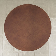 Load image into Gallery viewer, 31.49'' Faux Burl Wood Pattern Round Coffee Table with Sturdy Pedestal [Online Only]
