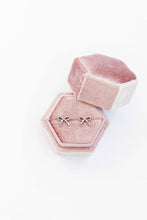 Load image into Gallery viewer, Screwback Stud Earrings - Sadie Bow Silver
