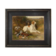 Load image into Gallery viewer, 8x10 Hunting Dogs Framed Oil Painting Print On Canvas
