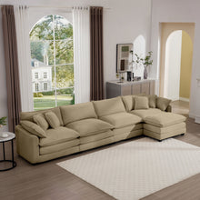 Load image into Gallery viewer, Modern Oversized Modular Cushion Sofa With Ottoman [Online Only]

