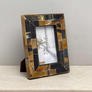 Horn Photo Frame Black 4x6