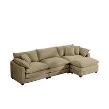 Load image into Gallery viewer, Modern Oversized Modular Cushion Sofa With Ottoman [Online Only]
