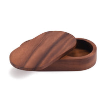Load image into Gallery viewer, Acacia Wood Salt &amp; Pepper Pinch Pot with Cover [Online Only]
