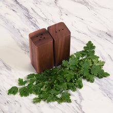 Load image into Gallery viewer, Acacia Wood Salt &amp; Pepper Shakers on Base [Online Only]
