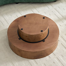 Load image into Gallery viewer, 31.49" Burl Wood Veneer Round Coffee Table [Online Only]
