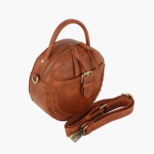 Women Circle Shoulder Crossbody Bag Purse (Various Colors)