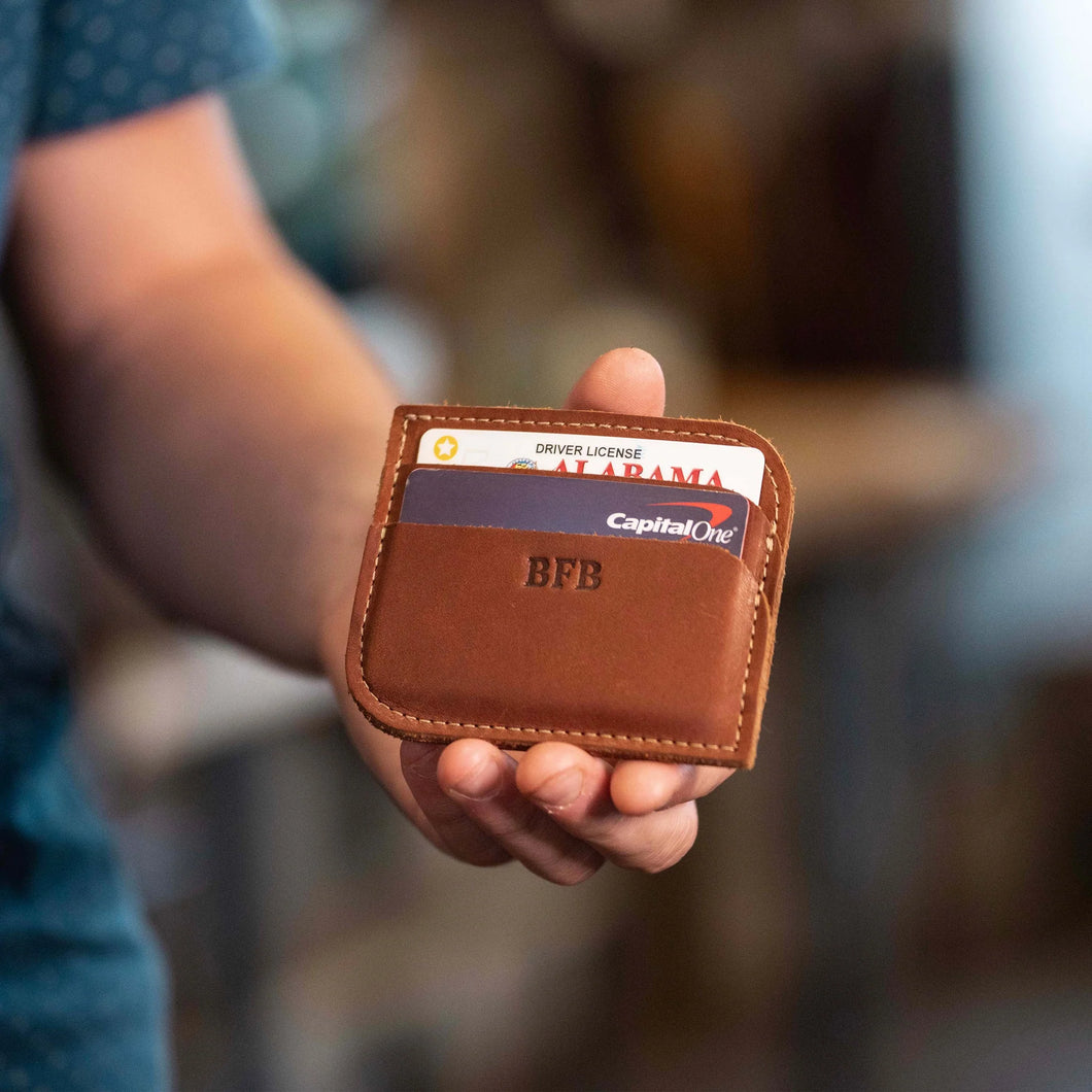 The Clark Fine Leather Front Pocket Wallet | Holtz Leather Co.