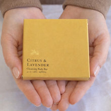 Load image into Gallery viewer, Citrus &amp; Lavender Cleansing Body Bar
