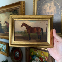Load image into Gallery viewer, Vintage Style Brown Horse Landscape Framed Art Print 4x6

