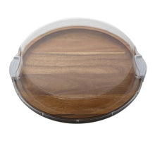 Load image into Gallery viewer, 14&quot; Round Serving Board w/ Locking Lid (2 colors)
