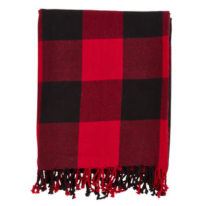 Red Buffalo Plaid Throw