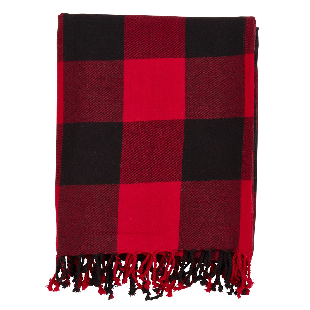 Red Buffalo Plaid Throw