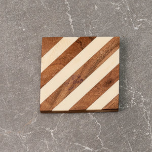 Diagonal Striped Coaster Set (2 colors)