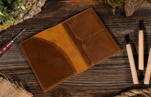 Load image into Gallery viewer, Genuine Leather Passport Cover
