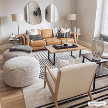 Load image into Gallery viewer, Angus Black &amp; White Geometric Area Rug [Online Only]
