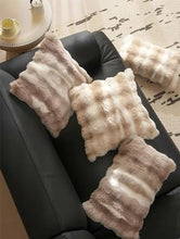 Load image into Gallery viewer, Fennco Styles Luxury Faux Fur Decorative Filled Throw Pillow 18" W x 18" L [Online Only]
