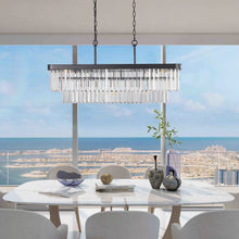 Load image into Gallery viewer, Rectangular Crystal Chandelier Adjustable [Online Only]
