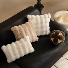 Load image into Gallery viewer, Fennco Styles Luxury Faux Fur Decorative Filled Throw Pillow 18" W x 18" L [Online Only]
