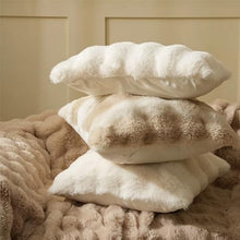 Load image into Gallery viewer, Fennco Styles Luxury Faux Fur Decorative Filled Throw Pillow 18" W x 18" L [Online Only]
