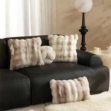 Load image into Gallery viewer, Fennco Styles Luxury Faux Fur Decorative Filled Throw Pillow 18" W x 18" L [Online Only]
