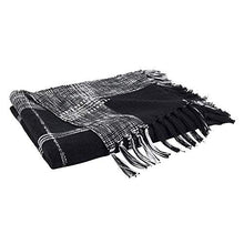 Load image into Gallery viewer, Luxury Cotton Knit Plaid Modern Tassel 50 x 70 Inch Throw [Online Only]
