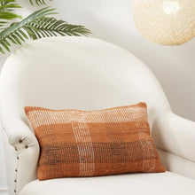 Load image into Gallery viewer, Rust Plaid Throw Pillow Cover 20" W x 20" L [Online Only]
