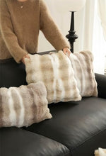 Load image into Gallery viewer, Fennco Styles Luxury Faux Fur Decorative Filled Throw Pillow 18" W x 18" L [Online Only]
