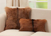 Load image into Gallery viewer, Glam Goat Fur Decorative Throw Pillow [Online Only]
