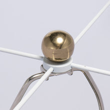 Load image into Gallery viewer, Round Aluminum Sheet Gold Table Lamp with White Fabric Shade [Online Only]
