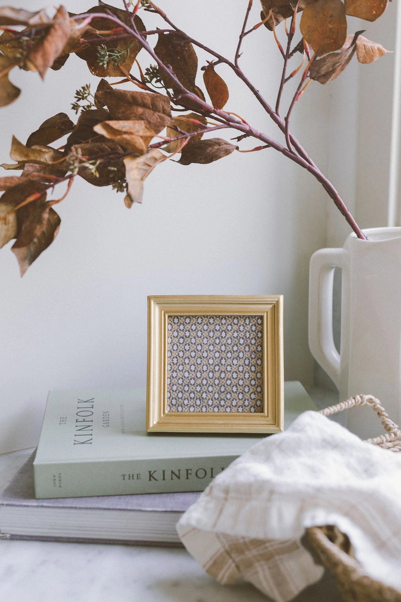 Beveled Square Gold Photo Frame