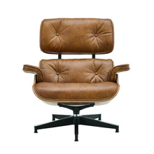 Load image into Gallery viewer, Luxury Lounge / Office Chair with Ottoman – Top Grain Leather [Online Only]
