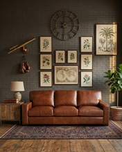 Load image into Gallery viewer, Claudette Top Grain Leather Sofa - Chestnut [Online Only]
