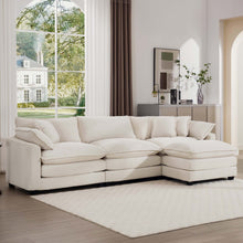 Load image into Gallery viewer, Modern Oversized Modular Cushion Sofa With Ottoman [Online Only]
