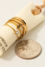 Load image into Gallery viewer, Assorted 5Pc Stainless Steel Band Rings Set

