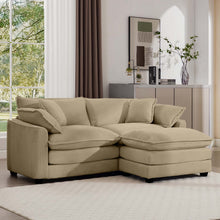 Load image into Gallery viewer, Modern Oversized Modular Cushion Sofa With Ottoman [Online Only]
