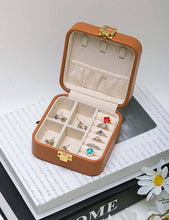 Load image into Gallery viewer, Solid Color Portable Travel Jewelry Case (Various Colors)
