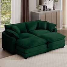 Load image into Gallery viewer, Modern Oversized Modular Cushion Sofa With Ottoman [Online Only]
