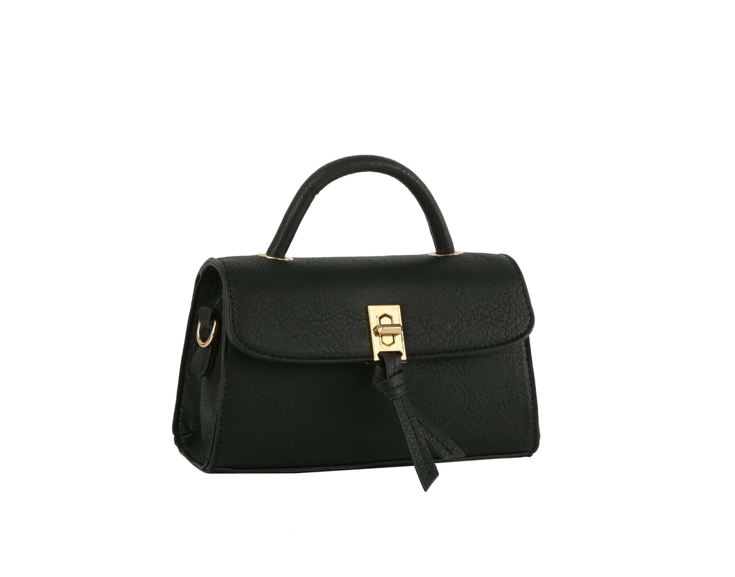 Top Handle Satchel Purse Crossbody Bag (Various Colors)