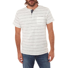 Load image into Gallery viewer, Josiah Short Sleeve Striped Henley
