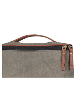Load image into Gallery viewer, Cove Up-Cycled Canvas and Vegan Leather Dopp Toiletry Bag
