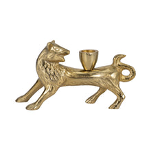 Load image into Gallery viewer, Gold Fox Taper Candle Holder
