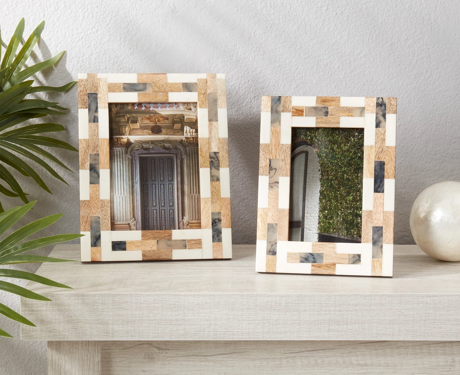 Wood Segment Photo Frame