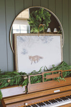 Load image into Gallery viewer, Fox In Winter Framed Antique Art 7x5
